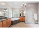 Beautiful bathroom featuring a soaking tub, granite countertops, and modern fixtures at 1169 Dawn View Nw Ln, Atlanta, GA 30327
