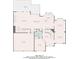 Detailed floor plan showcasing the layout of the home's first level, including the kitchen and living spaces at 1169 Dawn View Nw Ln, Atlanta, GA 30327