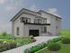 Two-story home with a modern design, attached garage, and landscaped front yard and driveway at 246 Garland Ave, Decatur, GA 30030