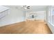 Spacious living area showing staircase and open concept kitchen at 5377 Heron Bay Blvd, Locust Grove, GA 30248