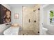 Luxurious bathroom with freestanding tub, glass-enclosed shower, and upscale fixtures at 7300 Wynhill Dr, Sandy Springs, GA 30328
