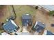 Aerial view of the house's rooftop and the surrounding houses at 1116 Silverbrooke Dr, Powder Springs, GA 30127