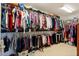 Walk-in closet with ample storage space for clothing and accessories at 127 Marlow Dr, Woodstock, GA 30188