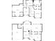 Combination of floor plans showing layout of both first and second floors at 3921 Upland Way, Marietta, GA 30066
