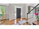 Entryway showing hardwood floors and staircase at 3921 Upland Way, Marietta, GA 30066