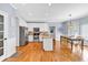 Bright eat-in kitchen featuring white cabinets, stainless steel appliances, and granite countertops at 3921 Upland Way, Marietta, GA 30066