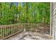 Relaxing deck with views of the wooded backyard at 4750 Spring Wood Trce, Cumming, GA 30041