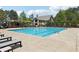 Large lap pool and pergola create a resort-like community amenity at 413 Horizon Trl, Canton, GA 30114