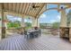 Expansive covered patio perfect for outdoor dining and entertaining at 413 Horizon Trl, Canton, GA 30114