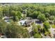 Scenic aerial view of the community pool, tennis courts, lush trees, and beautiful landscaping at 478 Vinings Estates Se Dr # B02, Smyrna, GA 30126
