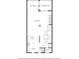 Floor plan of the lower level featuring a kitchen, living room, dining room, and screened balcony at 478 Vinings Estates Se Dr # B02, Smyrna, GA 30126