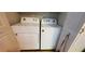 A laundry area with convenient washer and dryer units at 728 Brittany Ct, Stone Mountain, GA 30083