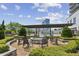 Inviting outdoor fire pit surrounded by comfortable seating and greenery offers a cozy atmosphere at 2277 Peachtree Ne Rd # 701, Atlanta, GA 30309