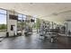 Well-equipped gym features modern equipment, large windows and mirrored walls offering a complete workout experience at 2277 Peachtree Ne Rd # 701, Atlanta, GA 30309