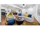 Well-lit living space with stylish furniture, including a sofa, chair, and decorative pillows, enhancing the cozy ambiance at 3180 Spring St, South Fulton, GA 30349