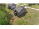 Aerial shot of a home featuring a backyard deck and expansive yard at 8090 Tristan Way, Whitesburg, GA 30185