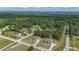 Overhead view of a residential area with mature trees and well-maintained properties at 8090 Tristan Way, Whitesburg, GA 30185