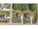 Bird's eye view of houses in a quiet suburban community at 8090 Tristan Way, Whitesburg, GA 30185