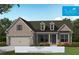 Soleil Belmont Park: Jefferson Elevation C home featuring a brick facade and dormer windows at 301 Sobeck Way, Canton, GA 30115