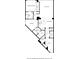 Detailed floor plan showcasing the layout of the bedrooms, living spaces, and bathrooms at 2660 Peachtree Nw Rd # 4G, Atlanta, GA 30305