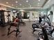Well-equipped fitness center with modern exercise machines, free weights, and a mirrored wall for a complete workout experience at 357 Ridgewood Trl, Canton, GA 30115