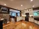 Open kitchen with a large island, stainless steel appliances, and granite countertops at 7350 Banks Mill Rd, Douglasville, GA 30135