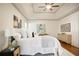 Bright main bedroom with natural light, a tray ceiling, and en-suite bathroom at 275 Carriage Chase, Fayetteville, GA 30214