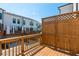 Cozy wood deck, ideal for outdoor relaxing or entertaining with a privacy wall and railing at 118 Iveybrooke Ln # 64, Alpharetta, GA 30009