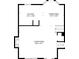 Floor plan showing the layout of the kitchen, living room, and dining area at 2990 Williams Farm Dr, Dacula, GA 30019