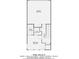 First floor layout featuring a bedroom, bathroom, walk-in closet, garage, and hall at 1780 Morningtide Ne Ln, Atlanta, GA 30324