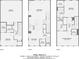 Floor plans for floors 1, 2, and 3 displaying the layout of the entire home at 1780 Morningtide Ne Ln, Atlanta, GA 30324