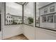 View from the screened-in patio to the back of other townhomes at 1780 Morningtide Ne Ln, Atlanta, GA 30324