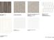 Selection of flooring, cabinet, backsplash, and countertop materials for a new home at 106 Holt Ln, Lawrenceville, GA 30046