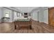 Finished basement with game table and fireplace at 120 Generals Pl, Canton, GA 30114