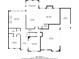 First floor floorplan featuring a kitchen, living room, dining room, and garage at 120 Generals Pl, Canton, GA 30114