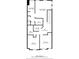 Upstairs floor plan featuring the primary bedroom with bath, two bedrooms, and a laundry room at 235 Centennial Cir, Canton, GA 30114