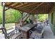 Covered patio with outdoor furniture and grill at 2111 Democracy Dr, Buford, GA 30519
