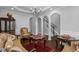 This sitting area is complete with hardwood floors, tray ceilings, and decorative wall trim at 1205 Campbell Ridge Ln, Lawrenceville, GA 30045