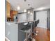 Modern kitchen with stainless appliances, hardwood floors and updated cabinets and lighting at 3338 Peachtree Ne Rd # 1010, Atlanta, GA 30326