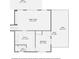 Basement floor plan featuring a Gathering room, utility area, bedroom, and bathroom with a yard and patio at 2687 Goodfellows Rd, Tucker, GA 30084