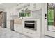 Modern kitchen with white cabinets, stainless appliances, marble countertops, and stainless sink at 3270 Brookview Dr, Marietta, GA 30068