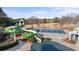 Community pool features a slide and plenty of space for summer fun at 6355 Marlow Dr, Cumming, GA 30041