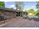 Large back deck with outdoor seating and a wooden railing, perfect for entertaining at 2079 Nancy Se Cir, Smyrna, GA 30080