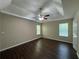 Bedroom with hardwood floors, ceiling fan, and great natural light at 99 Ashtonbrook Dr, Mcdonough, GA 30252