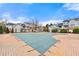 Community pool covered for the off-season in a well-maintained area at 406 Vinings Forest Se Cir, Smyrna, GA 30080