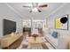 Inviting living room with hardwood floors, modern decor, and a seamless open layout at 974 Greenwood Ne Ave # 6, Atlanta, GA 30306