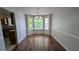 Eat-in dining area with hardwood floors at 1780 Spring Hill Cv, Lithonia, GA 30058