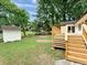 Exterior of home with back deck at 5840 Crabapple Sw Dr, Mableton, GA 30126
