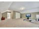 Finished bonus room area with room for multiple uses and exercise equipment at 313 Red Fox Dr, Canton, GA 30114