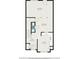 Detailed first floor plan showcasing the layout of the kitchen, dining area, living room, and bath at 3149 Kingswood Gln, Decatur, GA 30034